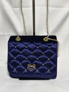 【新品未使用】 サマンサベガ キルティング チェーンショルダーバッグ ネイビー