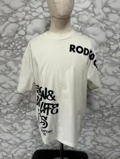 107【試着のみ美品】RODEO C.S. ホワイト Tシャツ メンズⅯサイズ