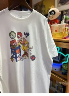 McDonald's キャラクタープリント Tシャツ ホワイトXL