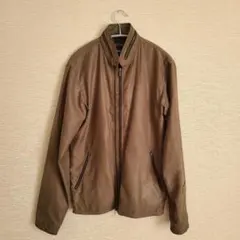 GAP PUレザー ライダースジャケット　ブラウン　Sサイズ