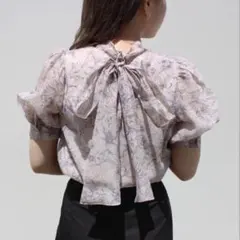 【美品】INGNI 花柄シアー 2way リボン