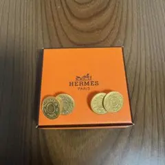 エルメス HERMES セリエ カフスボタン カフリンクス ゴールド ロゴ