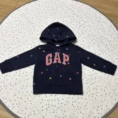 Baby GAP 星柄パーカー 2歳用 ネイビー　95