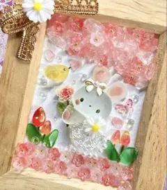 海のお月様 うさぎ インテリア シーグラスアート アクアリウム 玄関