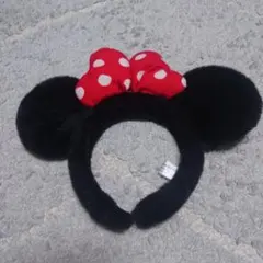 ミニーマウス 耳付きカチューシャ