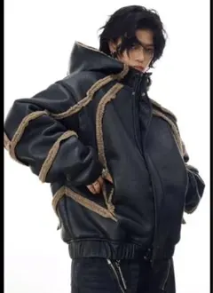 【廃盤】地底人オンライン キルティングバイカージャケット 新品未使用 タグ付き 廃盤】地底人オンライン キルティングバイカージャケット 新品未