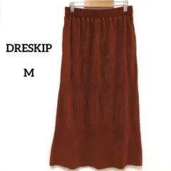 10-5【ドレスキップ】DRESKIP　プリーツナロースカート　光沢感　ワールドのサムネイル
