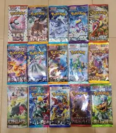【まとめ売り】未開封バラパック　151など絶版　15種類　ポケモンカードのサムネイル
