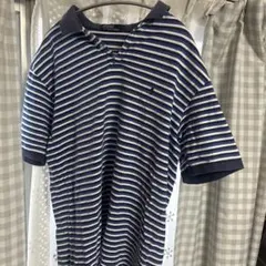 Ralph Lauren ボーダーポロシャツ ワンポイント ラルフローレン LL