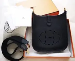 国内百貨店購入 エルメス エブリン ミニ tpm ブラック ノアール W刻印