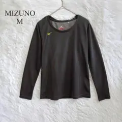 ミズノ 吸湿発熱 長袖インナーシャツ ブレスサーモ ブラック M