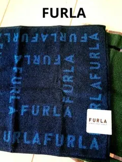 【新品】FURLA フルラ ロゴ　タオルハンカチ