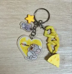 トムとジェリー タフィー　キーホルダー　アクリル