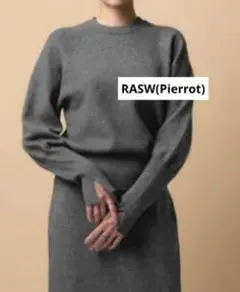 RASW(Pierrot) クルーネックセーター　袖スリット