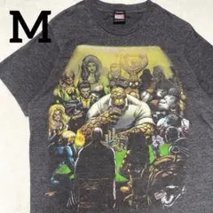MARVEL アベンジャーズ キャラクターTシャツ ダークグレーM