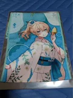 極楽湯　ホロライブ　新品未使用　コラボタオル　風真いろは 浴衣