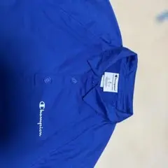 Champion 青 ポロシャツ 半袖