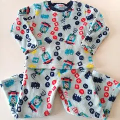 トーマス＆フレンズ　フリースパジャマ上下セット　水色　100cm