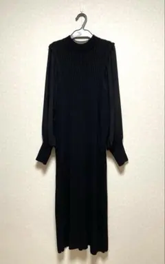 異素材 ロングワンピース