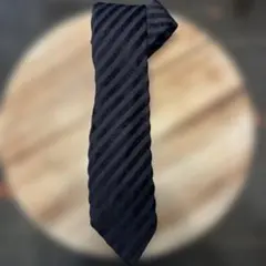 ドルチェ&ガッバーナD&Gダークブルー ×ブラックストライプ ネクタイ