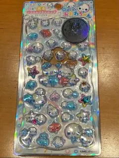 ぷくぷく あわわちゃん 光る ジュエルプチドロップストーンつき シール