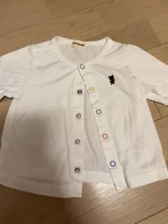 MIKI HOUSE ミキハウス　ホワイト カーディガン　70-80cm