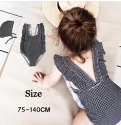 水着 女の子 子供用 ワンピース型 キッズ水着 キュート 120cm