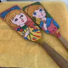 レトロ 羽子板 2本セット 昭和レトロのサムネイル