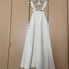 一度着用　スタディオクリップ　大人ジャンパースカート　アイボリー
