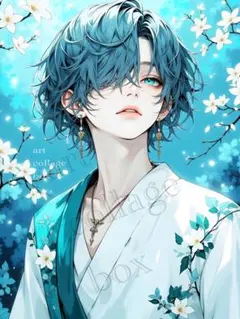 26401 おすそ分けファイル　人物ステッカー　男の子　コラージュ素材