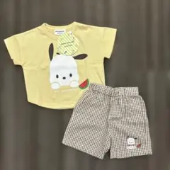 【サンリオ】ポチャッコ　キャラクター 半袖　セットアップ 90