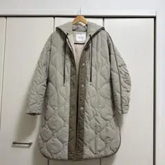 【美品】 Lallia Mu ラリアムー ４ＷＡＹレイヤードキルトコート