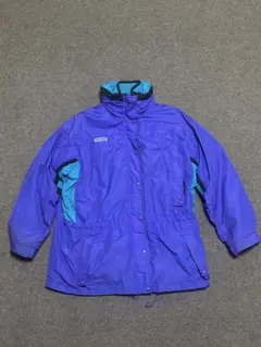 Columbia 90s ナイロンジャケット　パープル×ターコイズ