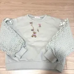 メゾピアノ　ミントグリーン トレーナー 120cm