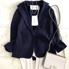 新品タグ付き ファビアナフィリッピ 25SS シングルブレストブレザージャケット