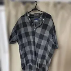UPSTART 半袖シャツ XL グレー系チェック