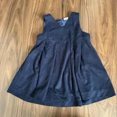 petit main ネイビー ワンピース　　90