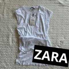 ZARA シースルーホワイト Tシャツ S新品ザラのサムネイル