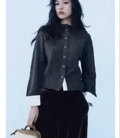 ZARA コンビニットカーディガン
