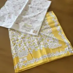 ANTEPRIMA 花柄イエロー+うさぎ柄ハンカチ 2枚セットのサムネイル