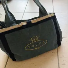 TOCCA デニム トートバッグ リボン