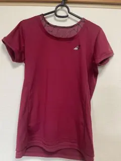 赤いメッシュ素材 トップスとショートパンツセット