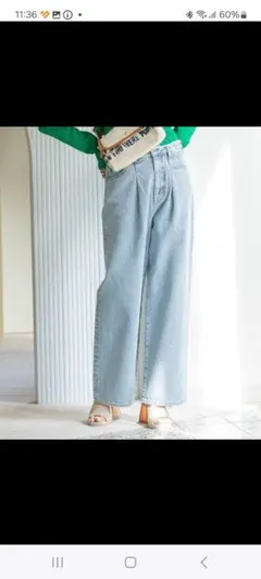 【新品】タックバキーデニム