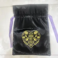 ANNA SUI 巾着 ポーチ ブラックのサムネイル