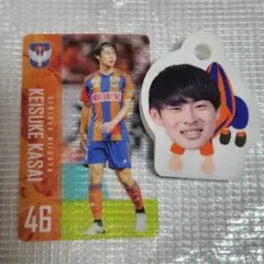 アルビレックス新潟 笠井佳祐 お助けマンクリップ　トレーディングクリアカード