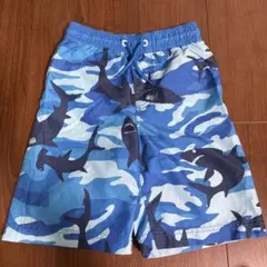 男児用 シャーク柄 カモフラージュ スイムパンツ 水着