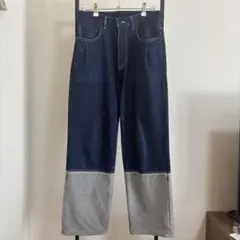 Kudos 21ss 2tone denim pants サイズ1のサムネイル