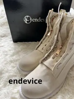 endevice ショートブーツ メンズ 44 ベージュ系 ほぼ未使用のサムネイル