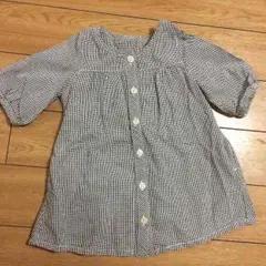 無印 ギンガムチュニックワンピ 80㎝