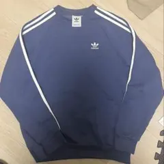 adidas original スウェット　水色　トレフォイルロゴ　裏起毛